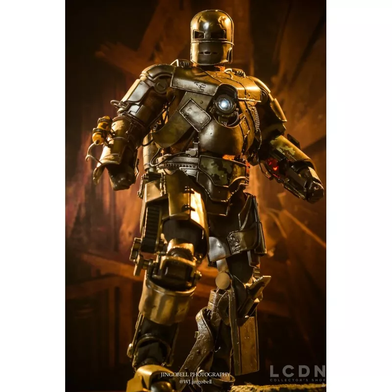 Hot Toys MMS605D40 Iron Man Collectible Action Figurine 1/6 Iron Man Mark I 30cm