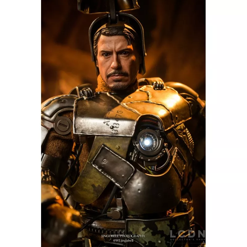 Hot Toys MMS605D40 Iron Man Collectible Action Figurine 1/6 Iron Man Mark I 30cm