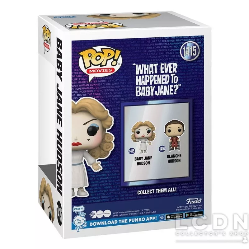 Qu&#039;est-il arrivé à Baby Jane ? POP! Movies Baby Jane Hudson Vinyle Figurine 10cm N°1415
