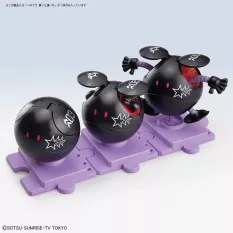 Haropla Black Tri-Stars Haro Mobile Suit Gundam Model Kit 7cm