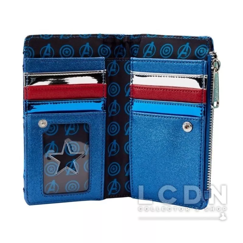 Marvel Wallet Shine Captain America Cosplay