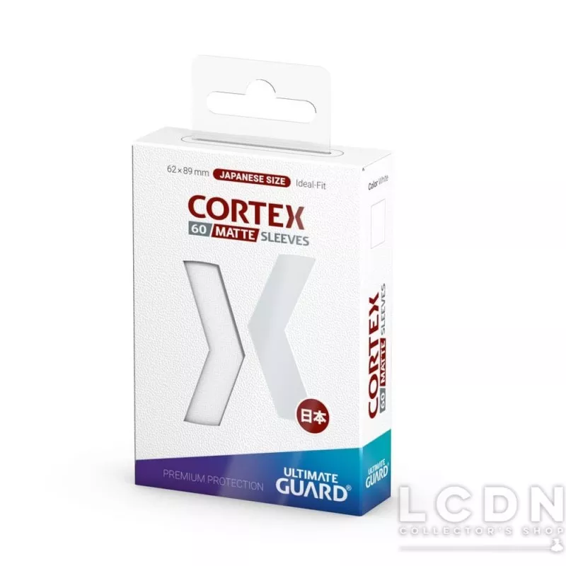 Ultimate Guard 60 Sleeves Cortex Sleeves Japanese Size White Matte