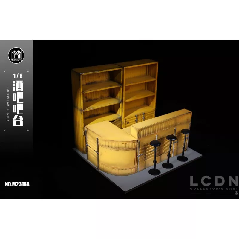 Saloon Bar Counter Diorama M2318A mmmtoys 1/6