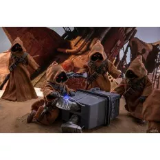 Hot Toys MMS554 Star Wars Episode IV Un Nouvel Espoir Jawa & EG-6 Power Droid Pack de 2 1/6 Figurines 18 - 21cm (Neuf)