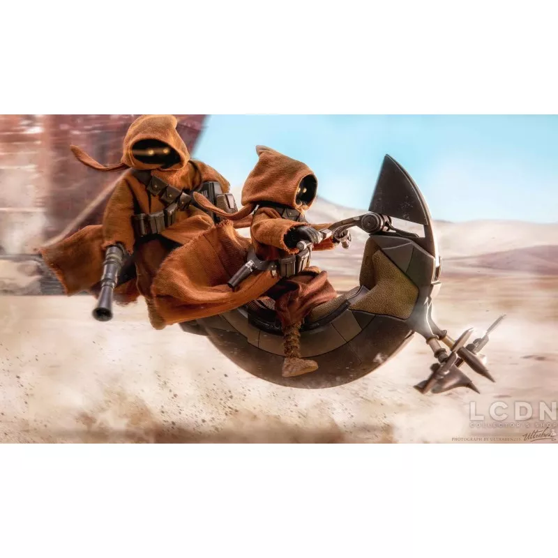 Hot Toys MMS554 Star Wars Episode IV Un Nouvel Espoir Jawa &amp; EG-6 Power Droid Pack de 2 1/6 Figurines 18 - 21cm (Neuf)