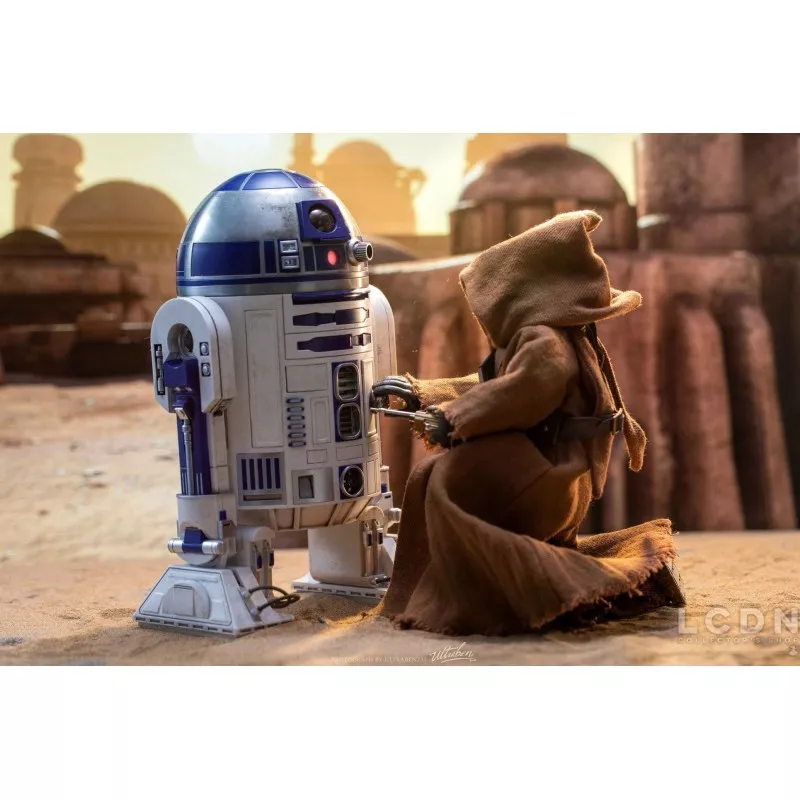Hot Toys MMS554 Star Wars Episode IV Un Nouvel Espoir Jawa &amp; EG-6 Power Droid Pack de 2 1/6 Figurines 18 - 21cm (Neuf)