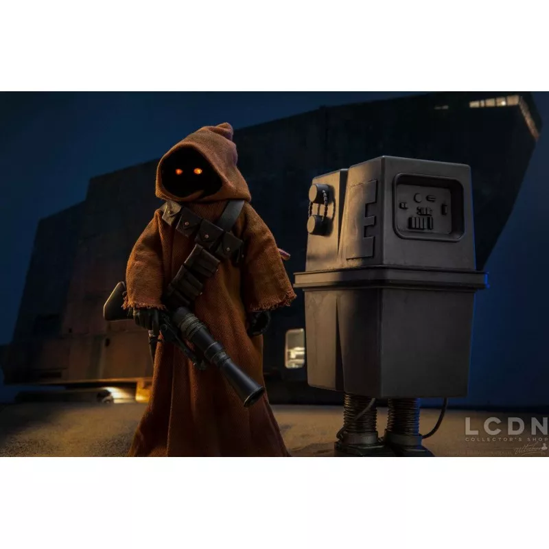 Hot Toys MMS554 Star Wars Episode IV Un Nouvel Espoir Jawa &amp; EG-6 Power Droid Pack de 2 1/6 Figurines 18 - 21cm (Neuf)
