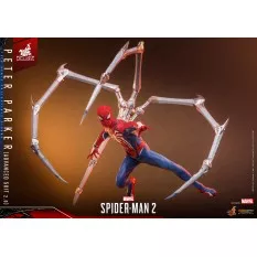 Hot Toys VGM54 Marvel's Spider-Man 2 Collectible Action Figurine 1/6 Peter Parker (Advanced Suit 2.0) 30cm