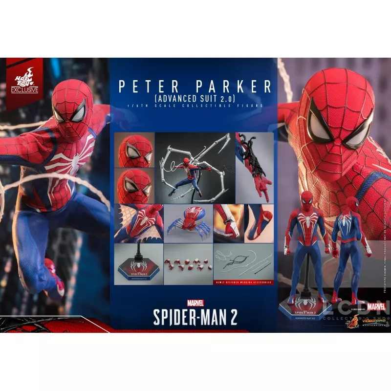 Spider man advanced suit action figure top