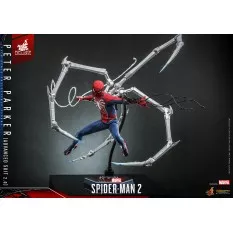 Hot Toys VGM54 Marvel's Spider-Man 2 Collectible Action Figurine 1/6 Peter Parker (Advanced Suit 2.0) 30cm