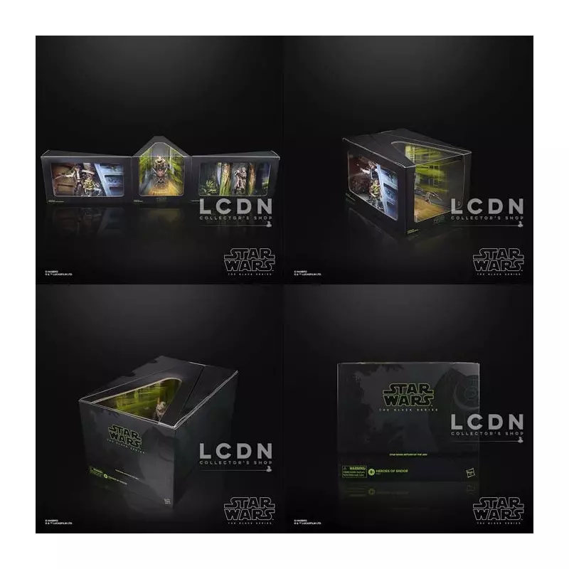 Star Wars Black Series Pack de 4 Action Figurines Heroes of Endor 15cm