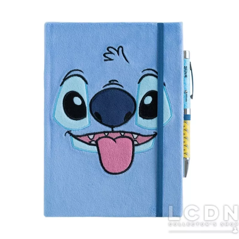 Disney Lilo & Stitch Notebook + Stylo à Bille Lumineux Format A5