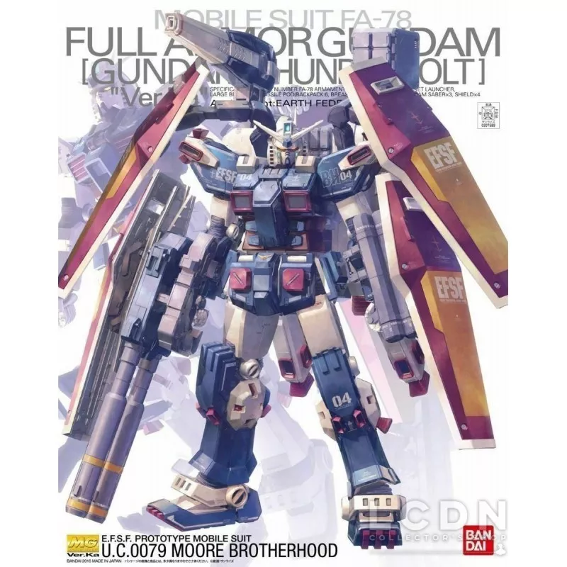 MG Gundam Thunderbolt Full Armor Edition Version Ka 1/100 Model Kit 18cm