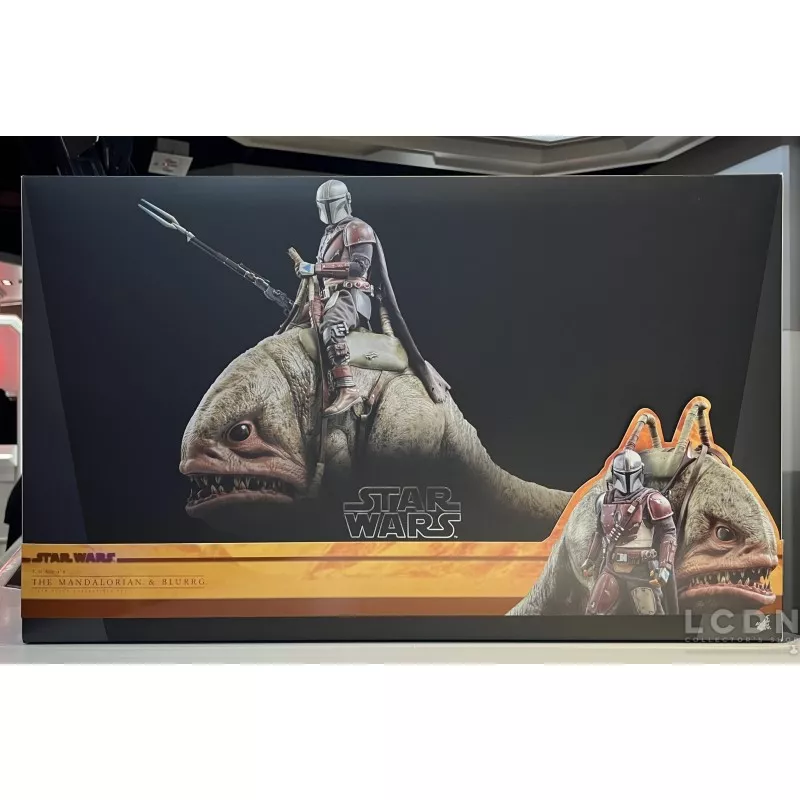 Hot Toys TMS046 Star Wars The Mandalorian Action Figure 1/6 Mandalorian &amp; Blurrg Collectible Set 30-37cm