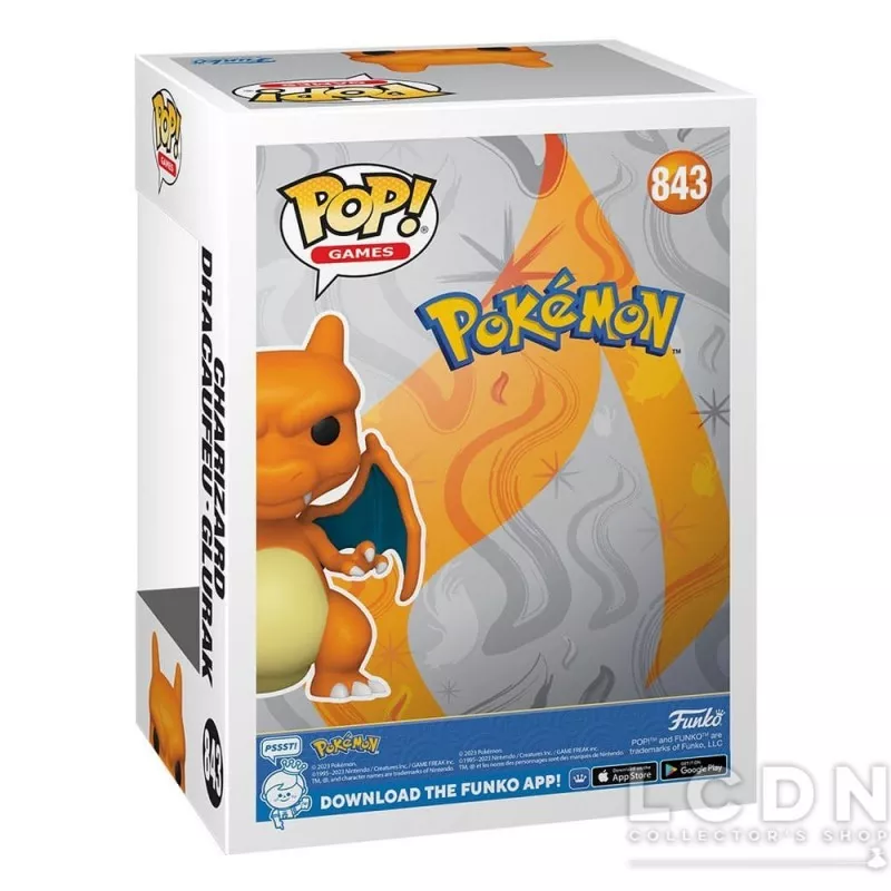 Pokémon POP! Games Charizard Dracaufeu (EMEA) Vinyle Figurine 10cm