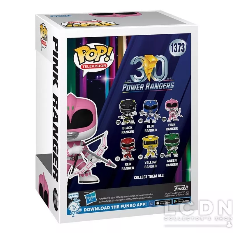 Mighty Morphin Power Rangers 30th POP! Television Pink Ranger Vinyl Figure 10cm N°1373