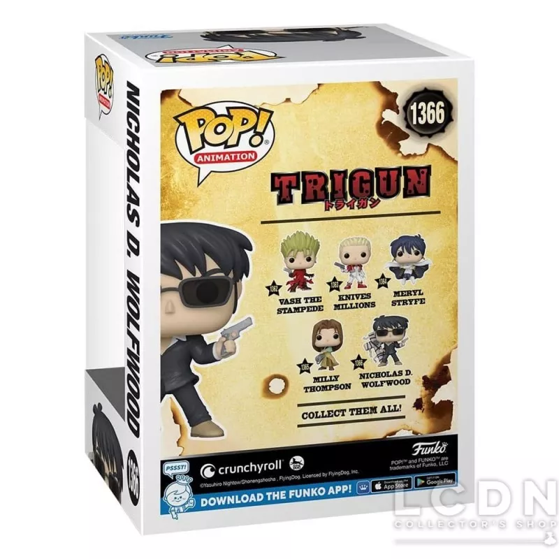Trigun POP! TV Vinyl Nicholas D. Wolfwood n°1366