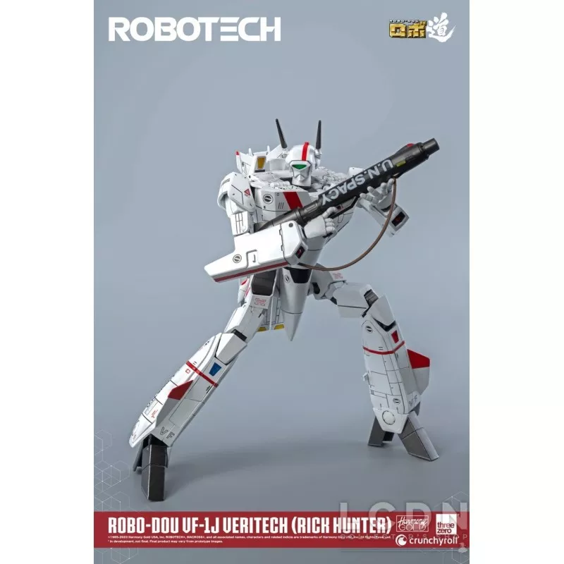 Robotech ROBO-DOU VF-1J Veritech (Rick Hunter) Threezero Action Figurine 20 cm