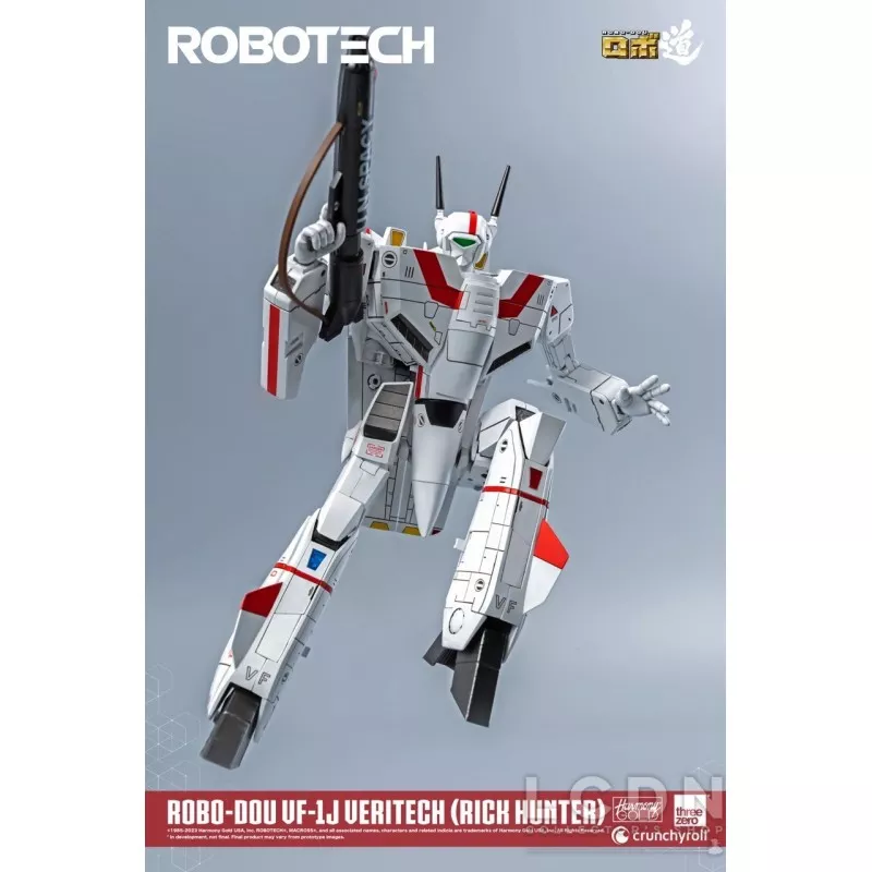 Robotech ROBO-DOU VF-1J Veritech (Rick Hunter) Threezero Action Figurine 20 cm