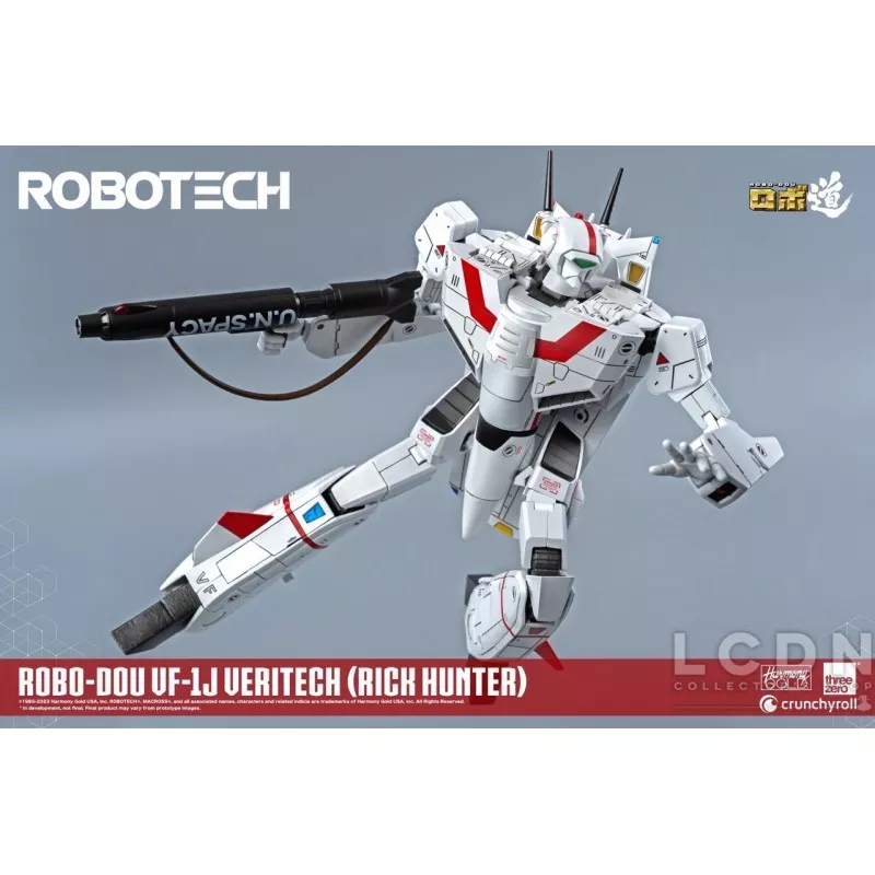 Robotech ROBO-DOU VF-1J Veritech (Rick Hunter) Threezero Action Figurine 20 cm