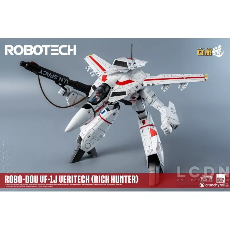 Robotech ROBO-DOU VF-1J Veritech (Rick Hunter) Threezero Action Figurine 20 cm