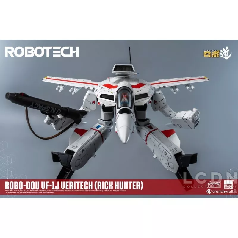Robotech ROBO-DOU VF-1J Veritech (Rick Hunter) Threezero Action Figurine 20 cm