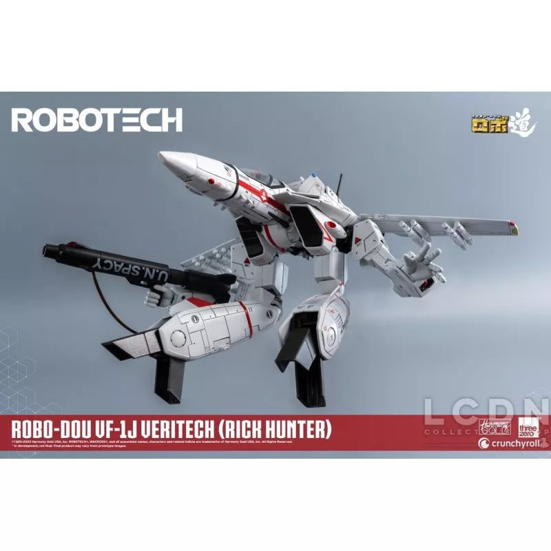 Robotech ROBO-DOU VF-1J Veritech (Rick Hunter) Threezero Action Figurine 20 cm