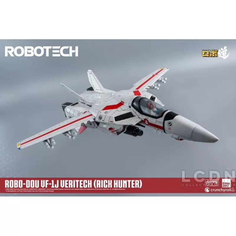 Robotech ROBO-DOU VF-1J Veritech (Rick Hunter) Threezero Action Figurine 20 cm