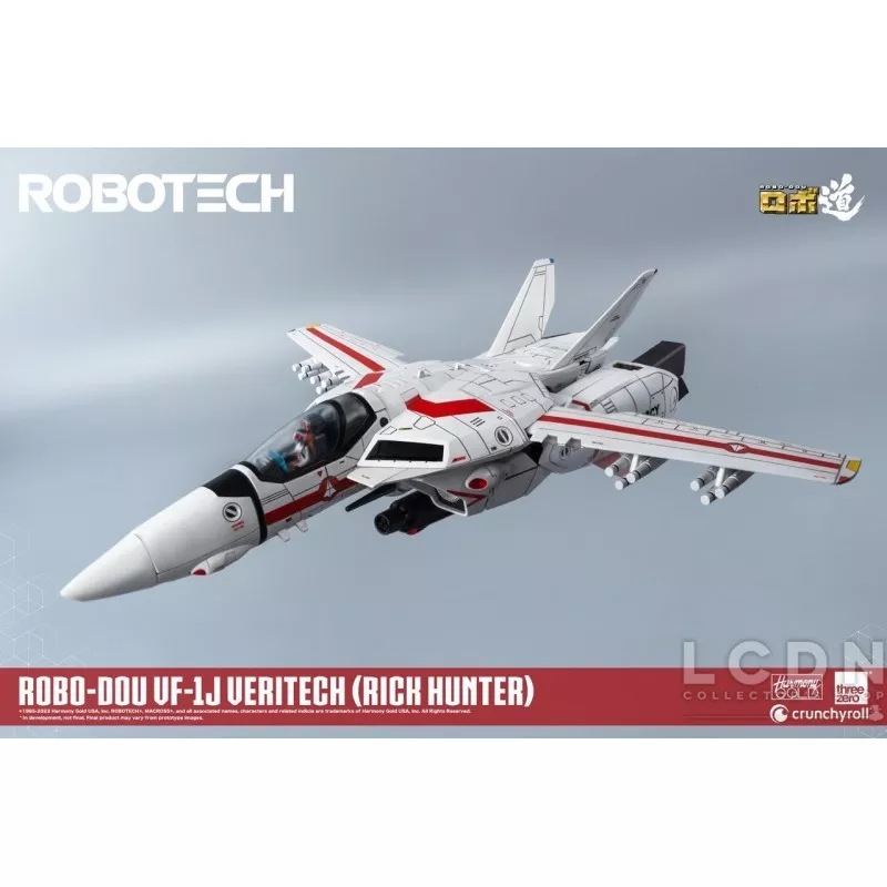 Robotech ROBO-DOU VF-1J Veritech (Rick Hunter) Threezero Action Figurine 20 cm