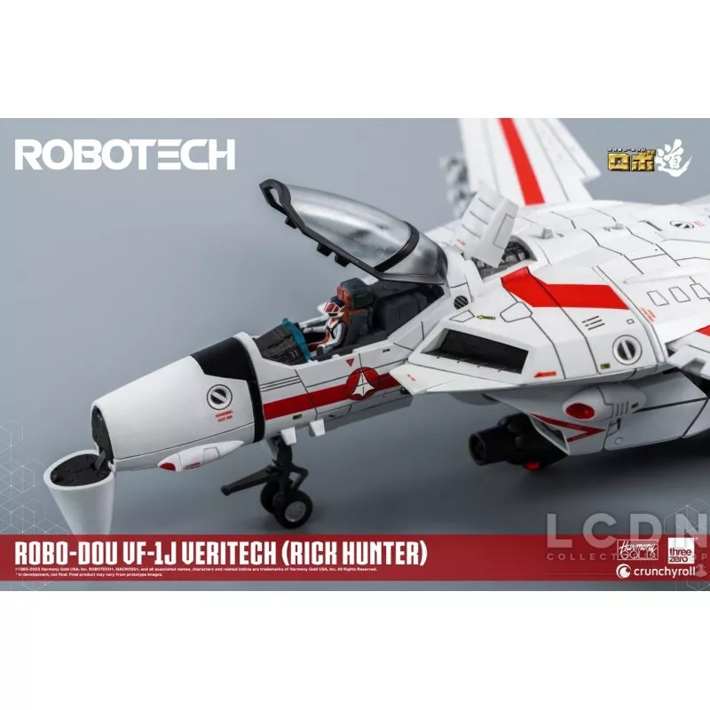 Robotech ROBO-DOU VF-1J Veritech (Rick Hunter) Threezero Action Figurine 20 cm