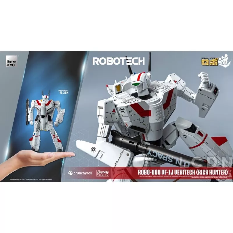 Robotech ROBO-DOU VF-1J Veritech (Rick Hunter) Threezero Action Figurine 20 cm