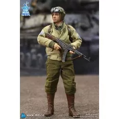 Palm Hero Series WWII US 2nd Armored Division "Hell On Wheels" Action Figure 1/12 SSGT Donald DID XA80019