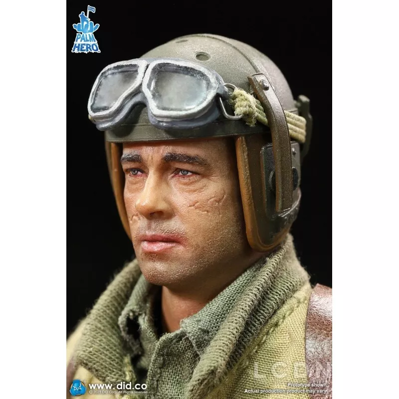 Palm Hero Series WWII US 2nd Armored Division &quot;Hell On Wheels&quot; Action Figure 1/12 SSGT Donald DID XA80019