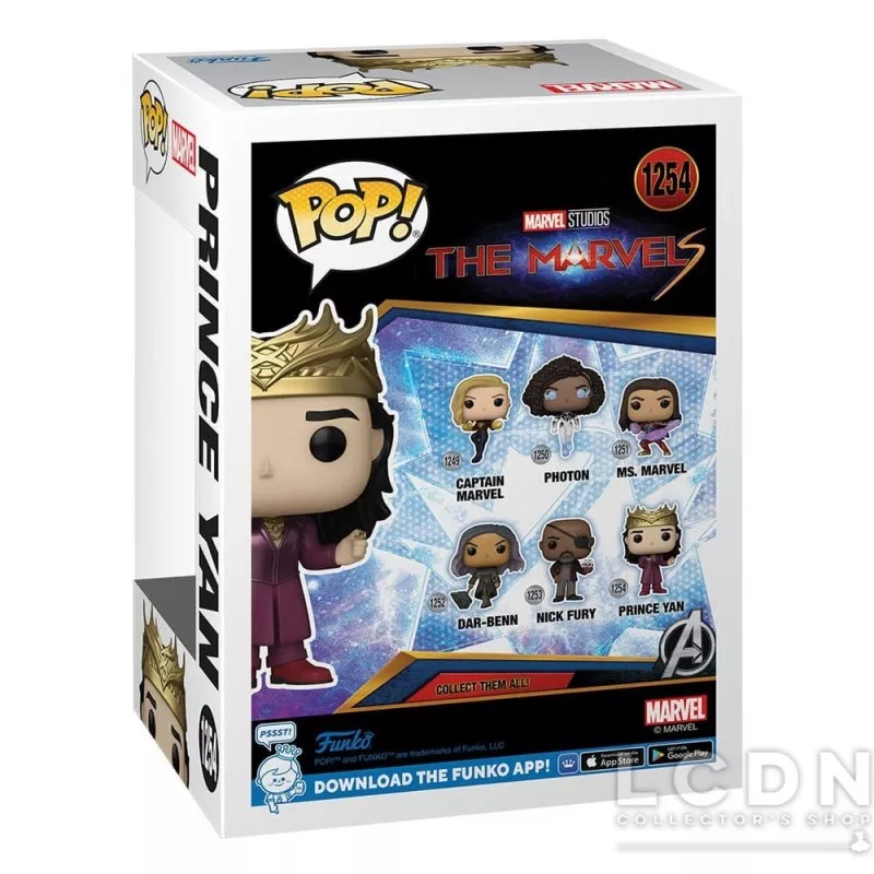 The Marvels POP! Marvel Prince Yan Vinyl Figure 10cm N°1254