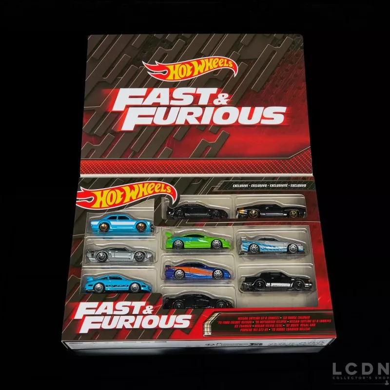 Fast & Furious Coffret de 10 Véhicules Hot Wheels HNT21 1/64