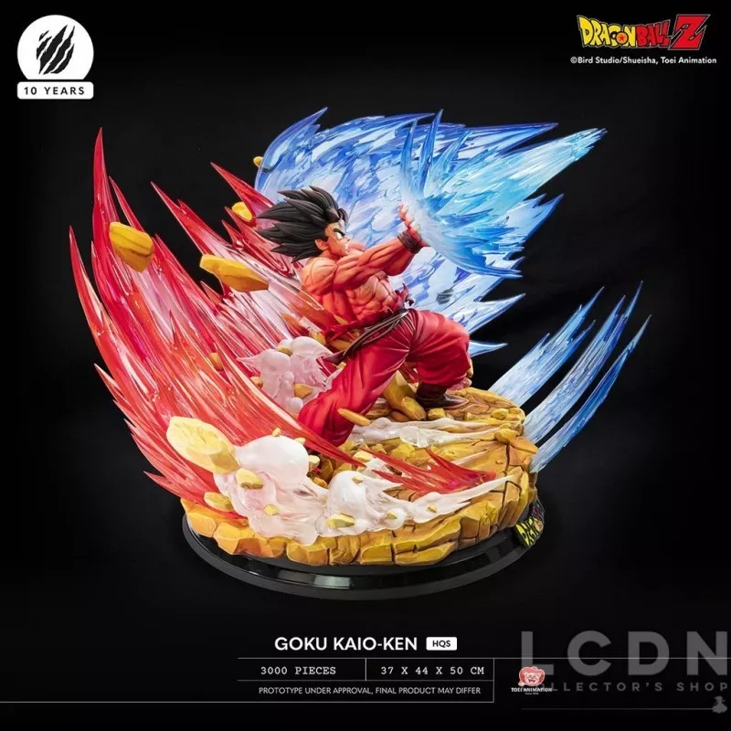 Dragon Ball Z Set of 2 Statues Diorama 1/6 HQS Vegeta Galick Gun & Goku Kaio-ken 37-73cm (New)