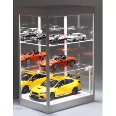 Display Case White with LED...