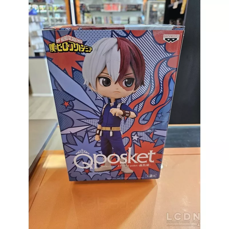 My Hero Academia QPosket Statue Shoto Todoroki Ver. A 13cm (Modèle d&#039;exposition)