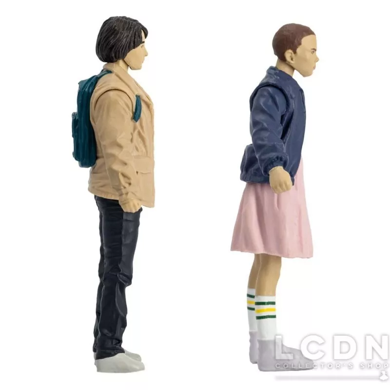 Stranger Things Action Figures &amp; Comic Book Eleven and Mike Wheeler 8cm