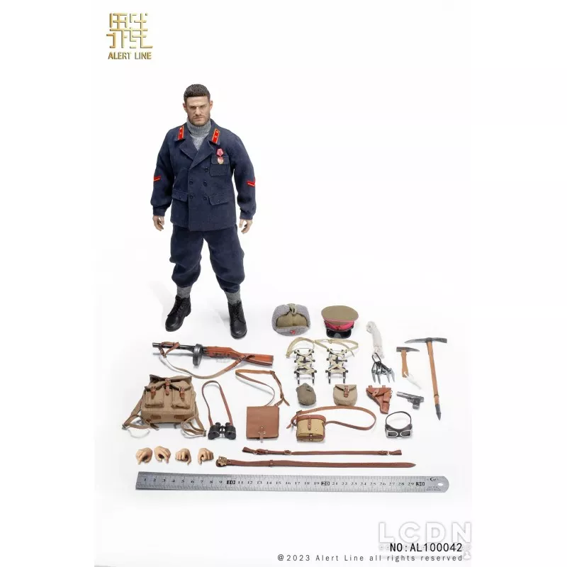 WWII Soviet Mountain Infantry Officer Collectible Action Figurine 1/6 Alert Line AL100042