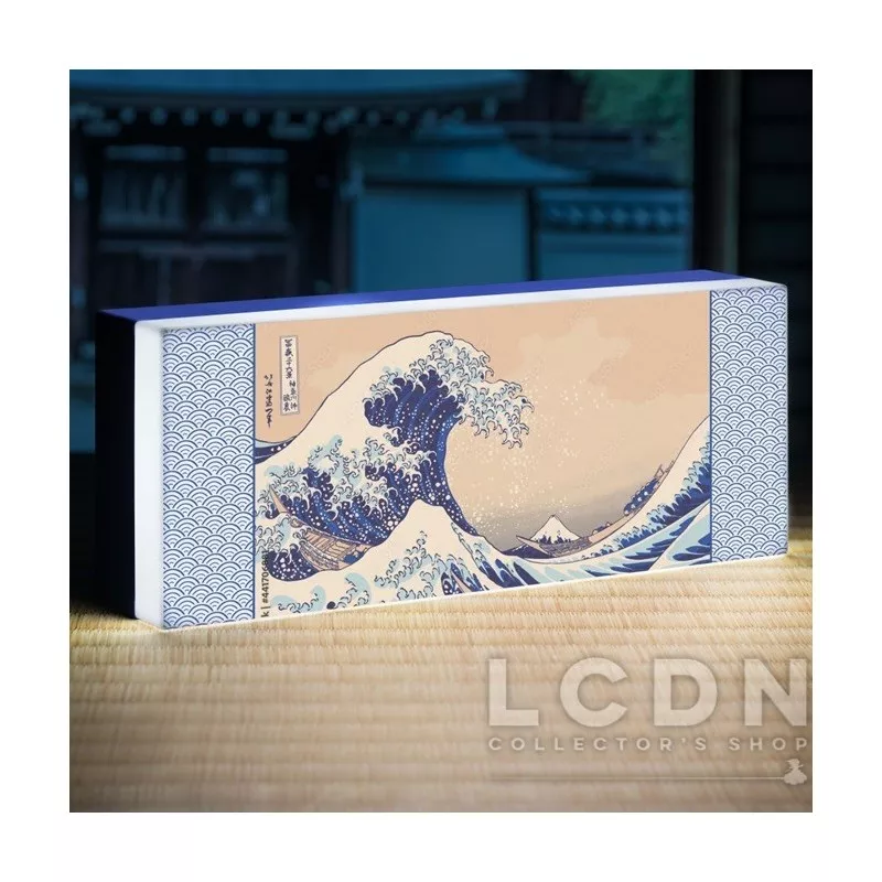Japon La Grande Vague de Kanagawa Lampe Décorative 30cm