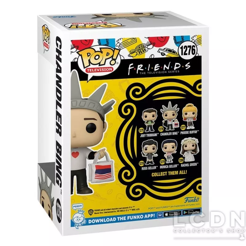 Friends POP! Télévision Chandler Bing with Pizza Figurine 10cm N°1276