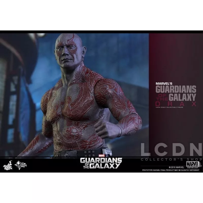 Hot Toys MMS355 Les gardiens de la Galaxie Drax le Destructeur ( Dave Bautista ) 1/6 Collectible Figurine 32cm (boite scellée)