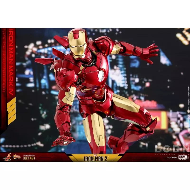 Hot Toys MMS461D21 Diecast Iron Man 2 Mark IV Robert Downey Jr. 1/6th Collectible Figure 32cm (New)