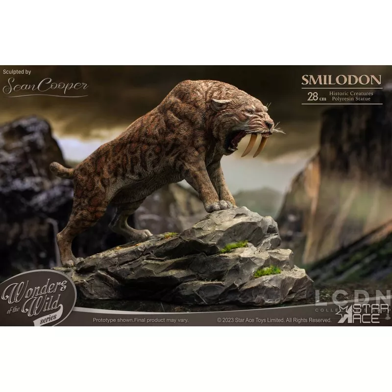 Wonders of the Wild Series Statue Smilodon 28cm