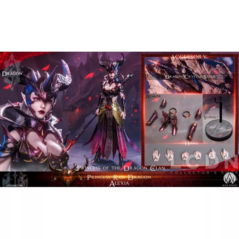 Dragon Princess Red Dragon Alexia Collectible Action Figure