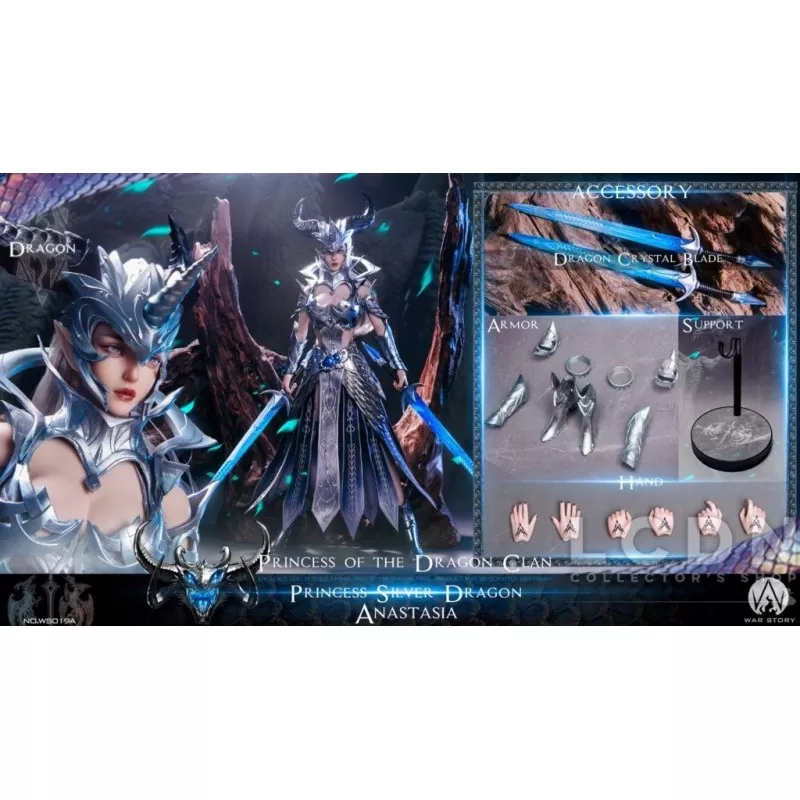 Dragon Princess Silver Dragon Anastasia Collectible Action Figurine 1/6 WAR STORY WS019A