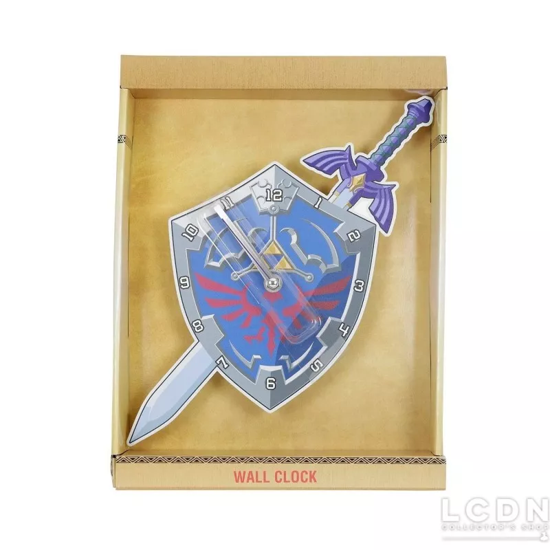 Zelda Horloge Murale Métal Shield &amp; Sword