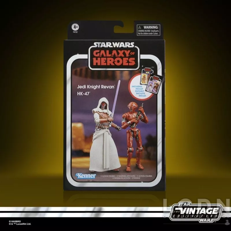 Star Wars: Galaxy of Heroes Vintage Collection Pack de 2 Action Figurines Jedi Knight Revan &amp; HK-47 10cm