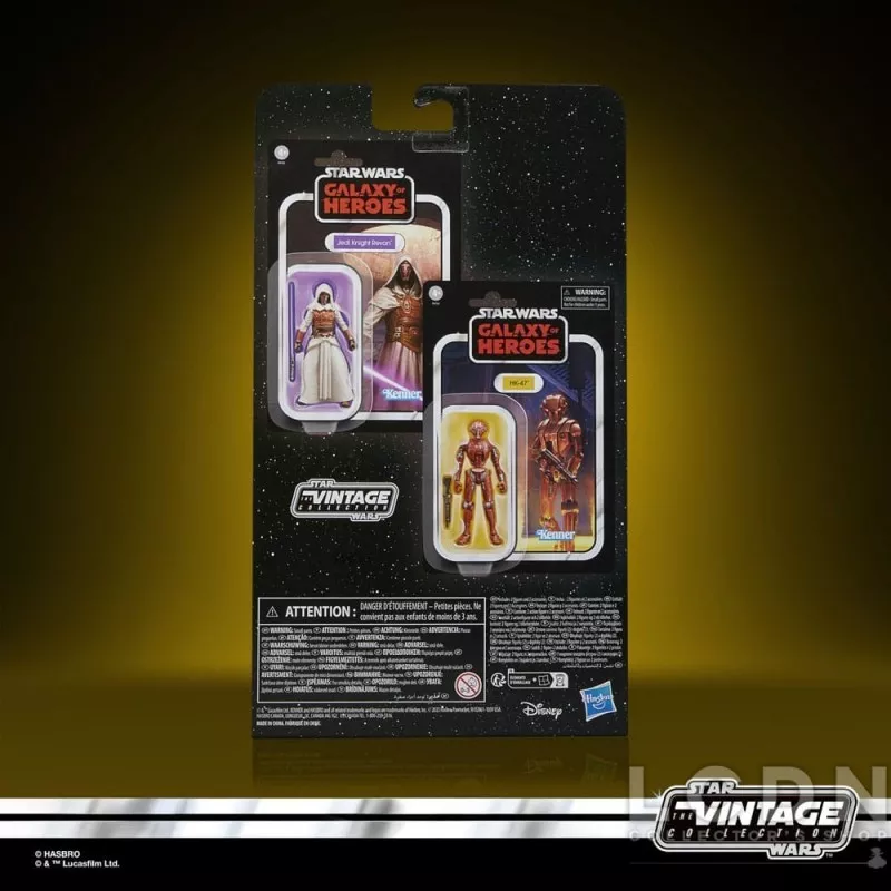 Star Wars: Galaxy of Heroes Vintage Collection Pack de 2 Action Figurines Jedi Knight Revan &amp; HK-47 10cm